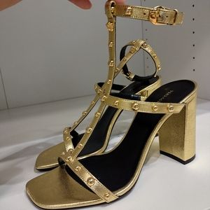 Versace nappa laminatta Sandals